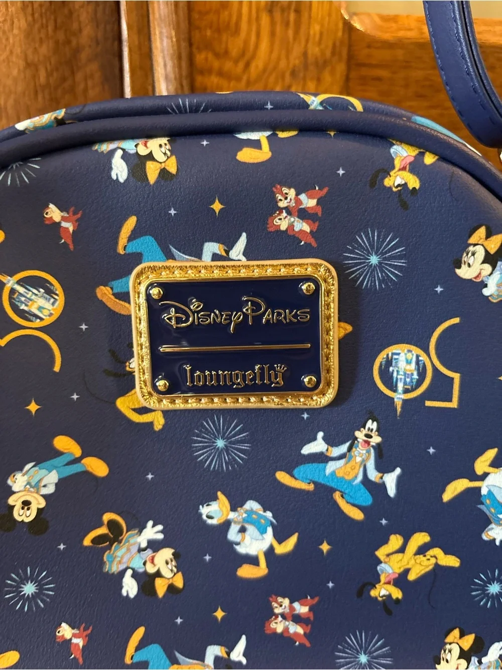 Loungefly Blue Floral Character Crossbody Bag
